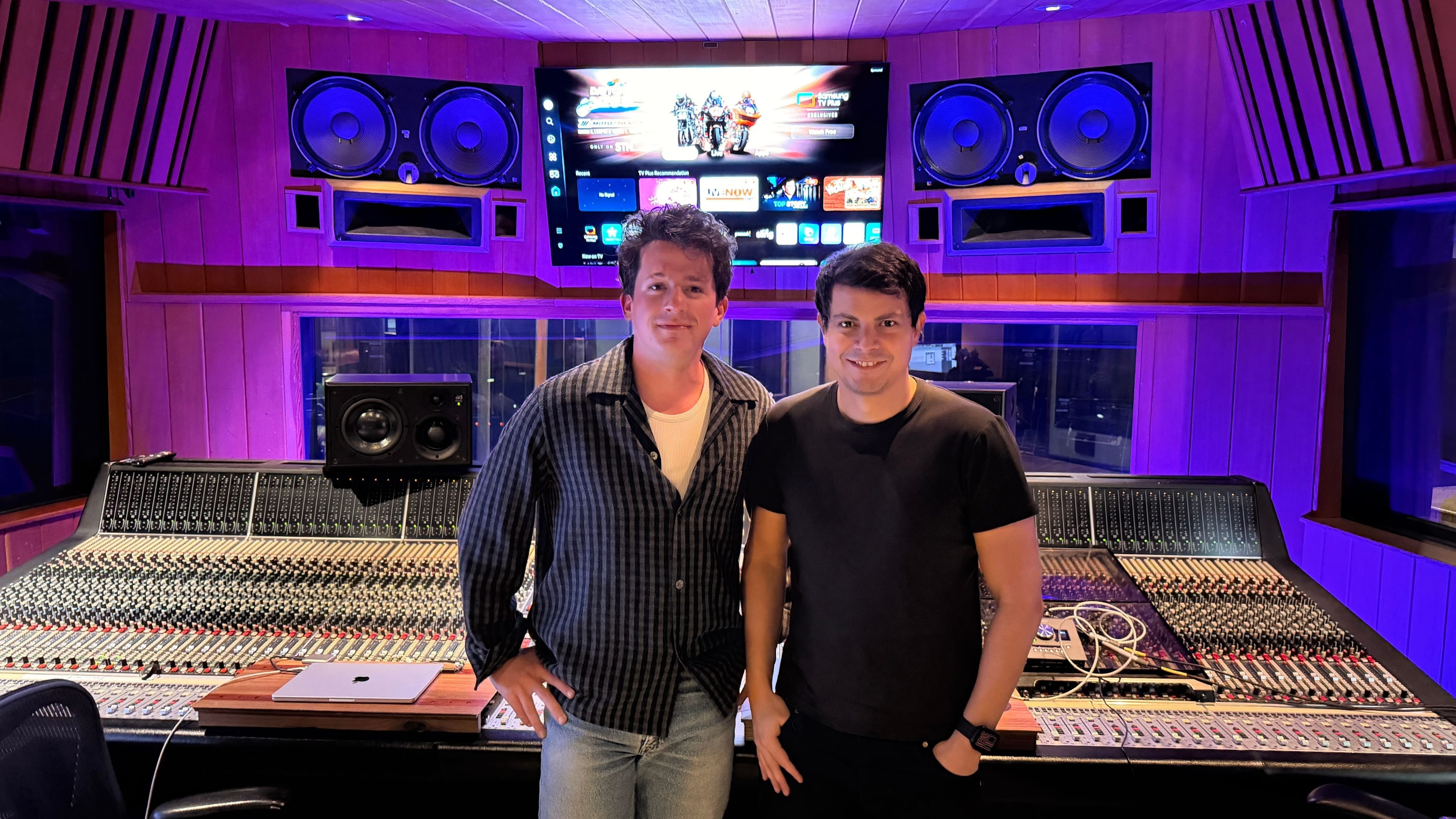 Charlie Puth with Moises CEO Geraldo Ramos